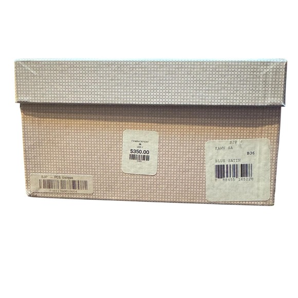 SJP Fawn SA Shoes Womens Size 6 Blue Satin Pointed‎ Toe Stiletto Heels Pumps - Picture 12 of 12